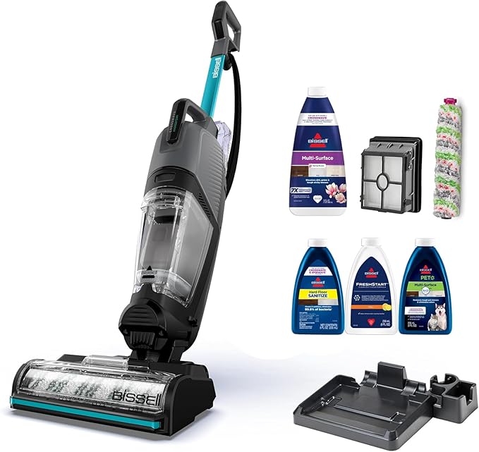 CrossWave HydroSteam Deluxe Wet Dry Vac, Multi-Purpose Vacuum, Wash, and Steam, Formula Included, Blue, 3515Q, product image