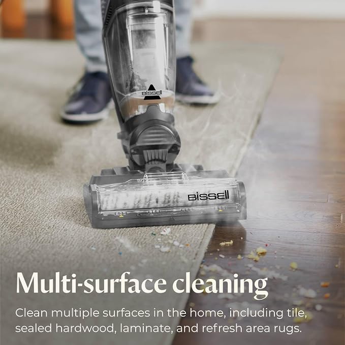 CrossWave HydroSteam Deluxe Wet Dry Vac, Multi-Purpose Vacuum, Wash, and Steam, Formula Included, Blue, 3515Q, alternate