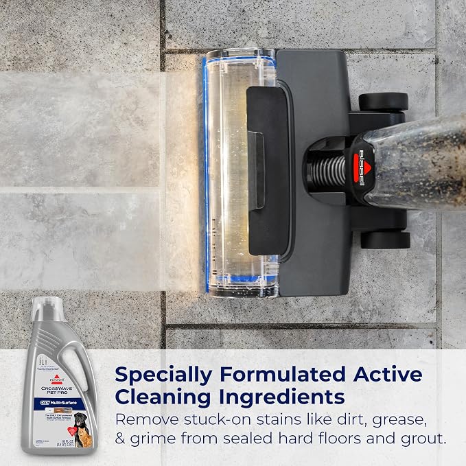 CrossWave PET PRO OXY Multi-Surface Formula, 4019G, 80 oz, Removes Stuck-On Stains like Dirt, Grease, and Grime from Sealed