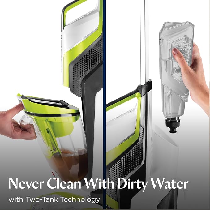 Crosswave Turbo Vacuum Mop All in One Wet and Dry Vac Combo Hard Floor & Area Rug Cleaner, 3888A wood Green, alternate
