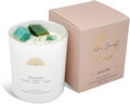 Crystal Candles Scented - Fig Tree Sandy Sea Aromatherapy Candle with Amazonite for Women, product image