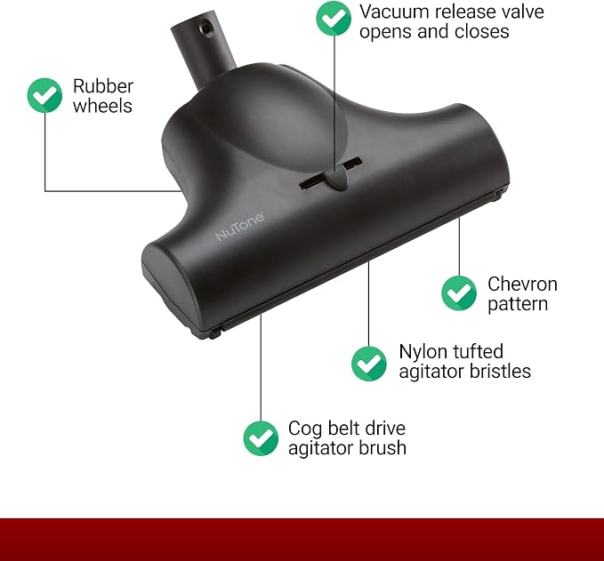 CT350B Turbine Brush Specially Designed for Carpets and Rugs - Central Vacuum Accessory - Lightweight, Powerful