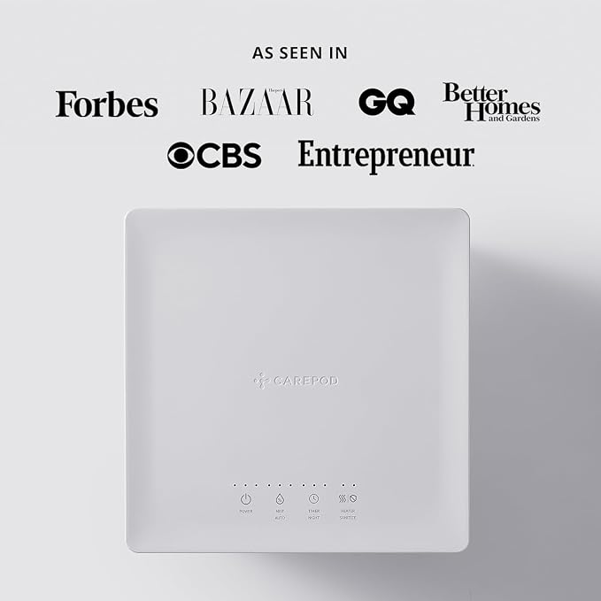 Cube Plus X50V Stainless Steel Humidifier - Easy to Clean, 3 Mist Level Settings, Auto-Humidity & Auto Shut-Off Feature