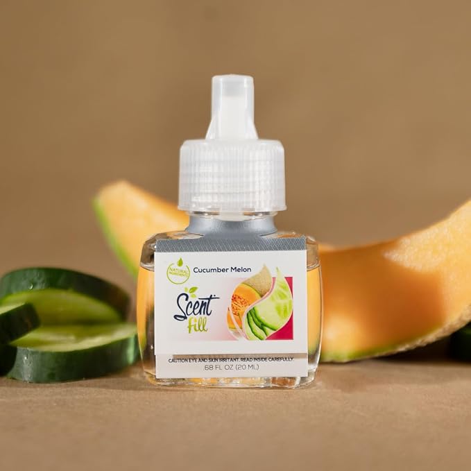 Cucumber Melon Plug in Air Freshener, Scented Oil Refills, 4 Refills, alternate product view 3