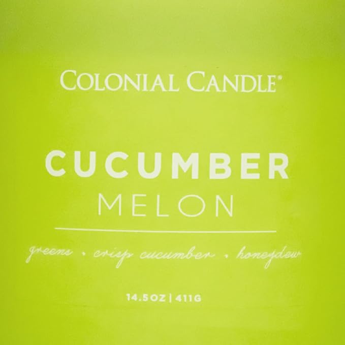 Cucumber Melon Scented Jar Candle, Pop of Color Collection, 3 Wick, Green, 14.5 oz - Up to 60 Hours Burn, alternate product