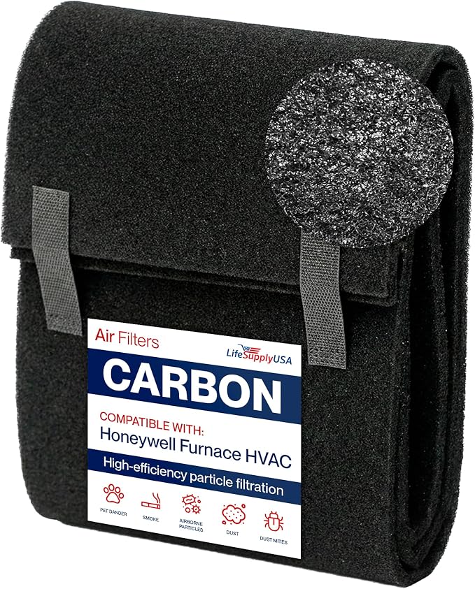 Cut to Fit Activated Carbon Filter Sheet 10x49" Compatible with Furnace HVAC, Universal Air Purifier