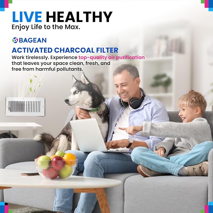 Cut to Fit Activated Carbon Filter Sheet 12” x 48” - Activated Carbon Air Filter for Air Purifiers Window AC Air Vent And
