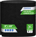 Cut to Fit Activated Carbon Filter Sheet 6” x 48” - Activated Carbon Air Filter for Air Purifiers Window AC Air Vent And More