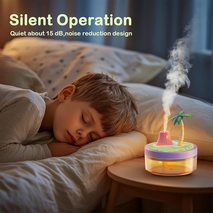 Cute Mini Humidifier 320mL Cool Mist Humidifie mute with 2 Mist Modes, for Home/Nursery/Office, alternate product view 7