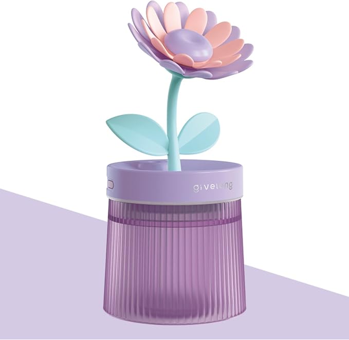Cute Mini Humidifier 320mL Cool Mist Humidifie mute with 2 Mist Modes,for Home/Nursery/Office,Portable Mini Air