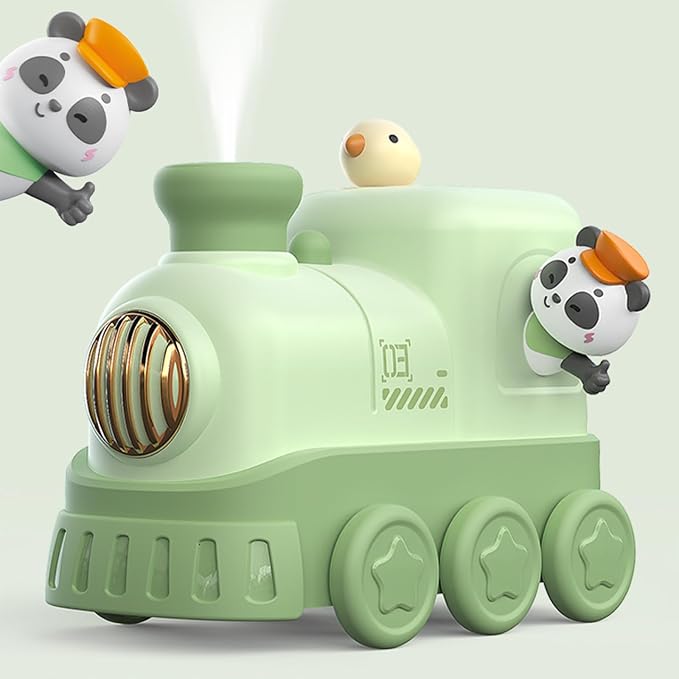 Cute Train Diffuser 300ML - Cool Mist Humidifier with Night Light, 2 Mist Modes,Essential Oil Diffuser USB Portable Mini
