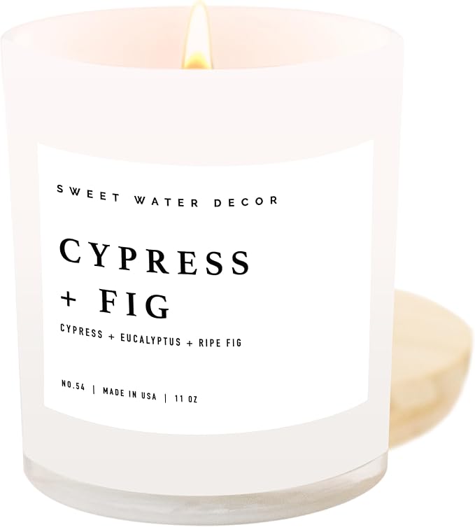 Cypress and Fig Soy Candle | Tropical fruits, Wild Raspberry, product image