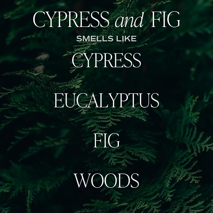 Cypress and Fig Soy Candle | Tropical fruits, Wild Raspberry, alternate product view 6