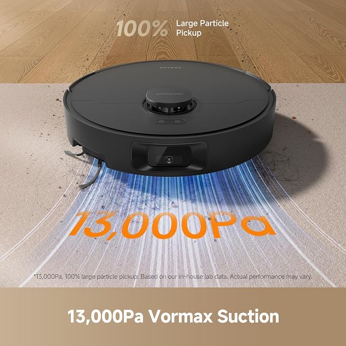 D20 Pro Plus Robot Vacuum, 13,000Pa Suction, DuoBrush for Pet Hair, Corner Cleaning, Self Emptying, LDS Navigation Laser