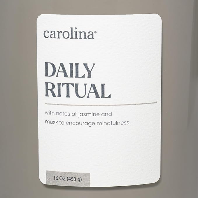 Daily Ritual Scented Candle, 16 oz Musk & Jasmine Scented, 2 Wick comfort Relaxing Candle, 60H Burn Time, alternate product
