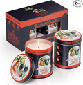Dark Berries & Bergamot Soy Wax Scented Candle Set - 9oz x 2 Pack, 80-Hour Burn Time, product image