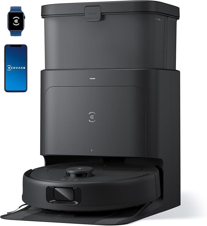 DEEBOT N30 Omni Robot Vacuum and Mop, 10000Pa Suction, TruEdge Adaptive Edge Mopping, ZeroTangle 2.0 Technology, Hot