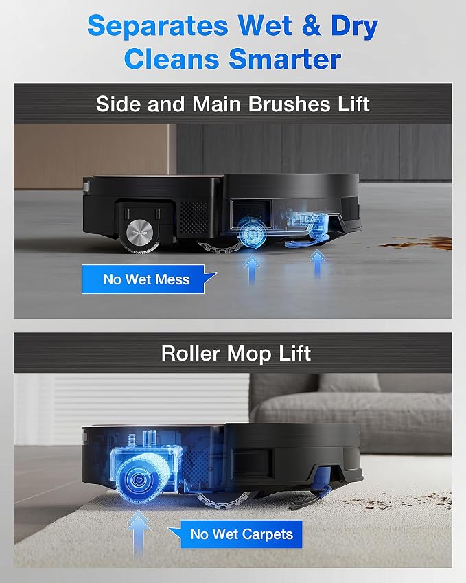 DEEBOT X11 PRO Omni Robot Vacuum and Mop, 19,500Pa Blast Suction, Instant Self-Cleaning Roller Mop, Zero-Tangle, Auto-Lift