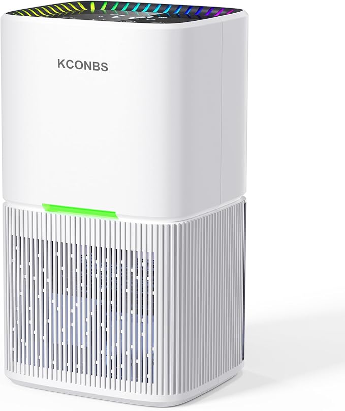 Dehumidifier, 60 OZ Water Tank, 500 sq.ft Quiet Dehumidifiers for Home Bedroom Bathroom Basement with Auto Shut Off, 7 Colors