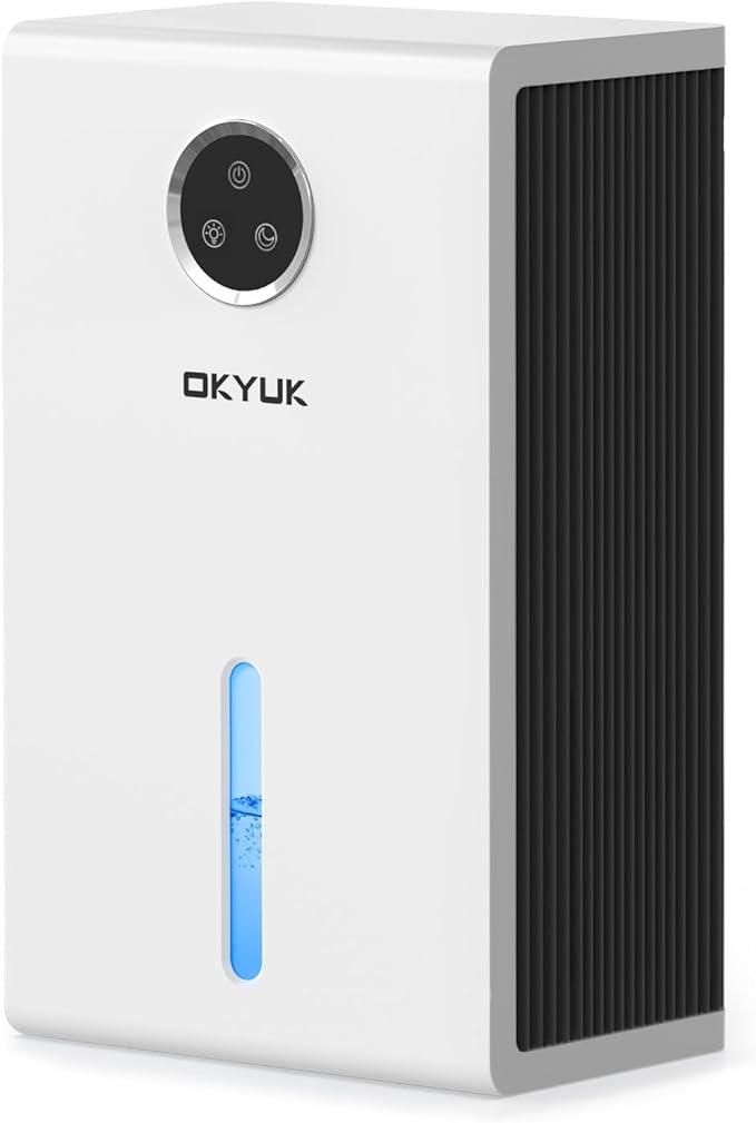 Dehumidifier, 95 oz dehumidifiers for home,1000 sq. ft Dehumidifiers for Bedroom with 7 Colors LED Light, product image