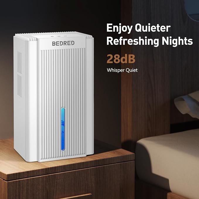 Dehumidifier, 95OZ Dehumidifier for Home 1000 Sq.Ft - Quiet with Auto Shut Off & Relaxing 7 Color Ambient Light,Ideal for
