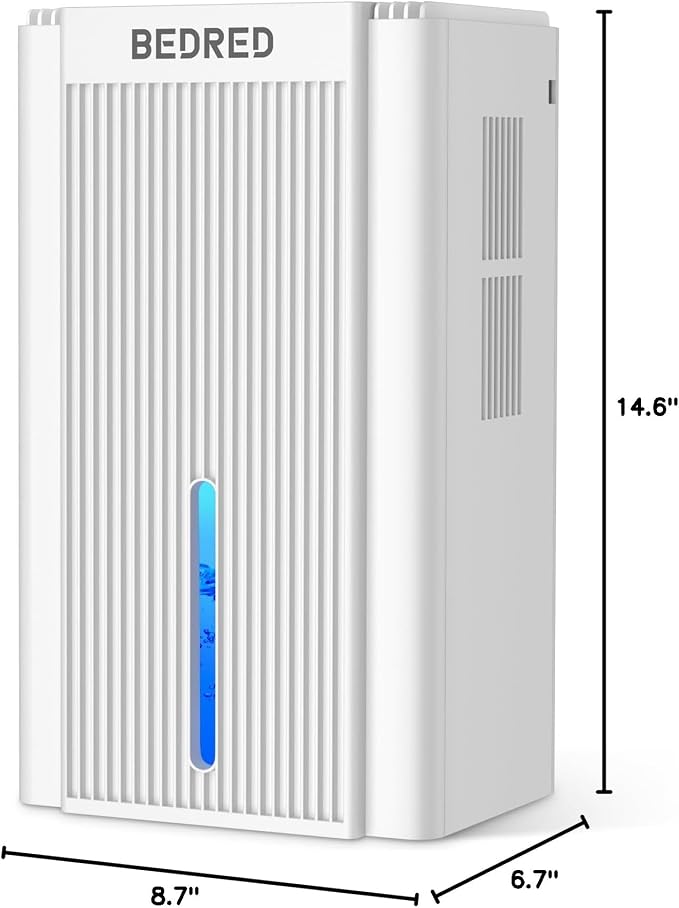 Dehumidifier, 95OZ Dehumidifier for Home 1000 Sq.Ft - Quiet with Auto Shut Off & Relaxing 7 Color Ambient Light,Ideal for