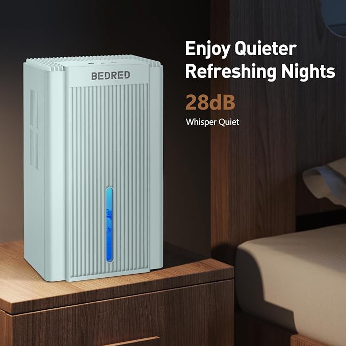 Dehumidifier, 95OZ Dehumidifier for Home 1000 Sq.Ft - Quiet with Auto Shut Off & Relaxing 7 Color Ambient Light,Ideal for