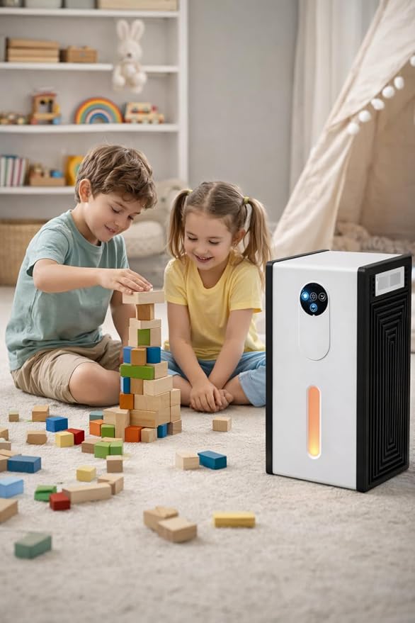 Dehumidifier for 1076 sq.ft,Quiet Portable Moisture Absorber with Auto Shut Off,Auto Defrost,72 OZ Water Tank,Drain Hose,7