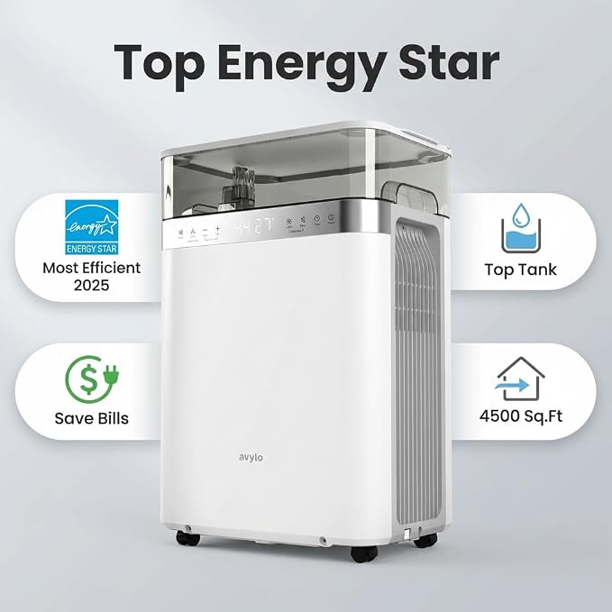 Dehumidifier for Basement, 90 Pint/Day Ultra Efficient Energy Star 2025, 4500 Sq.Ft Coverage, 2.11 Gallon Top Tank, alternate