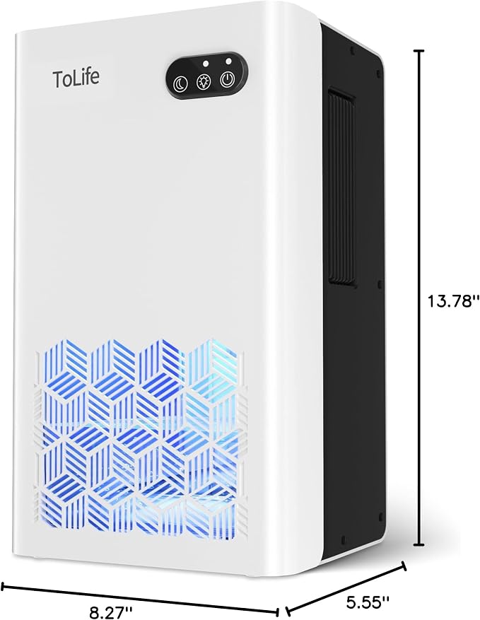 Dehumidifier for Home, 1000 sq.ft Dehumidifiers for Basement Bedroom Bathroom with 95 OZ Water Tank, Auto Shut, alternate