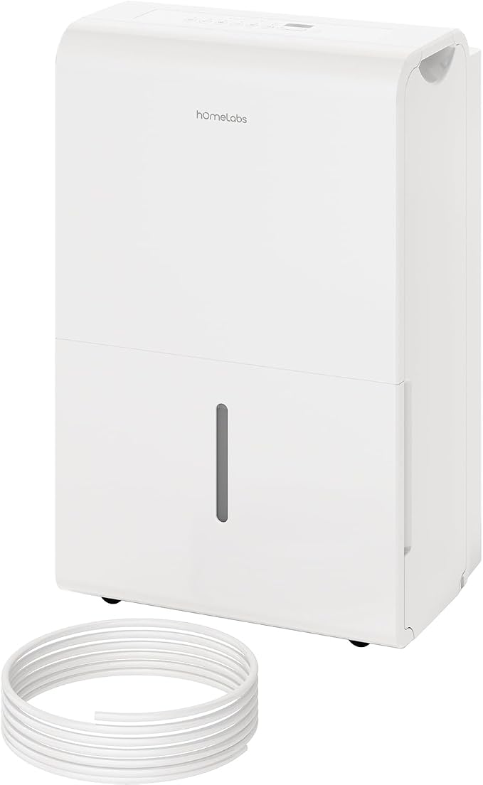 Dehumidifier for Home, Office, Basements with Powerful Moisture Removal, Humidity Control, Auto Shut-off, Quiet Operation