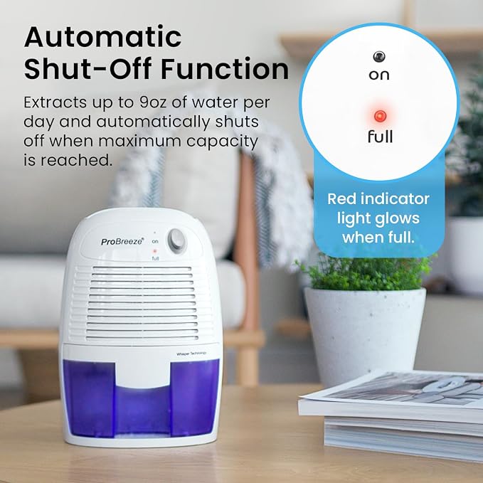 Dehumidifiers for Home,215sqft Small Dehumidifiers for Room,16oz Tank Portable Closet Dehumidifier Removes Humidity Mini