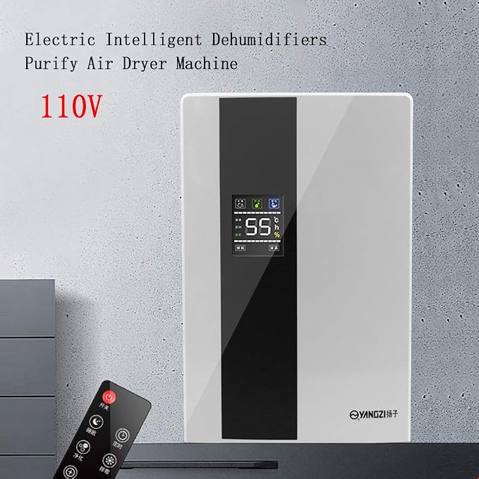 Dehumidifiers for Home, 323ft2 Quiet Remote Intelligent Dehumidifier for Home with Remote Control and Water Hose, alternate