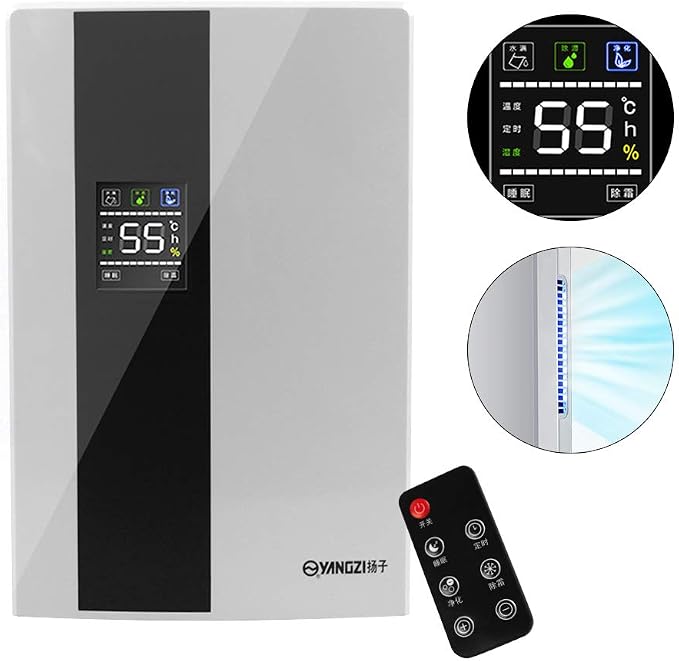 Dehumidifiers for Home, 323ft2 Quiet Remote Intelligent Dehumidifier for Home with Remote Control and Water Hose, alternate