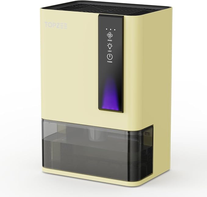 Dehumidifiers for Home, Dehumidifier for Bedroom Bathroom Basement with Auto Shut Off, Dual-Semiconductor Quiet Dehumidifier