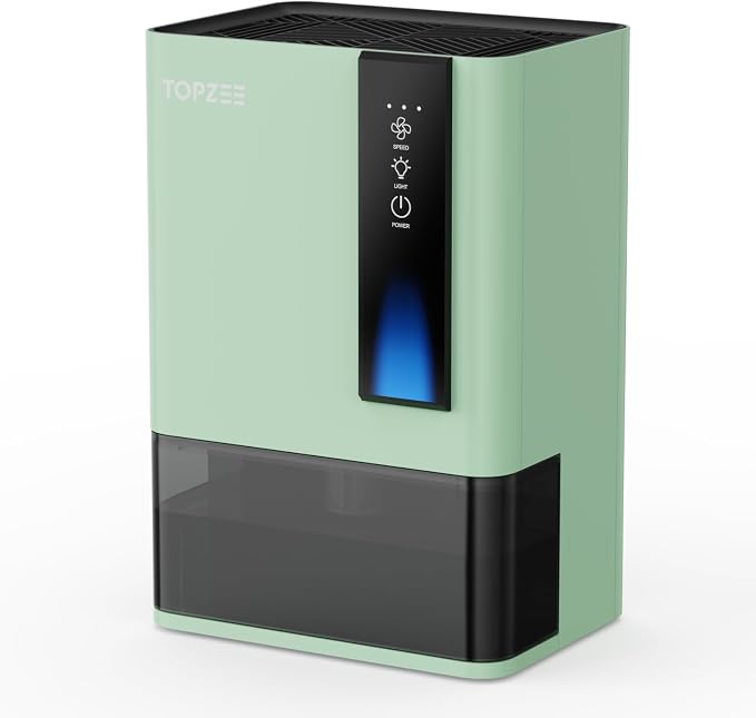 Dehumidifiers for Home, Dehumidifier for Bedroom Bathroom Basement with Auto Shut Off, Dual-Semiconductor Quiet Dehumidifier