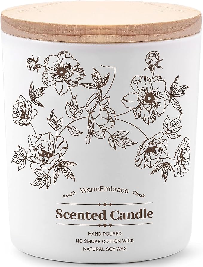 Deluxe Scented Candle for Women & Men, Vanilla Coconut Soy Wax Candle,11.5 Oz Jar Candle for Home, product image