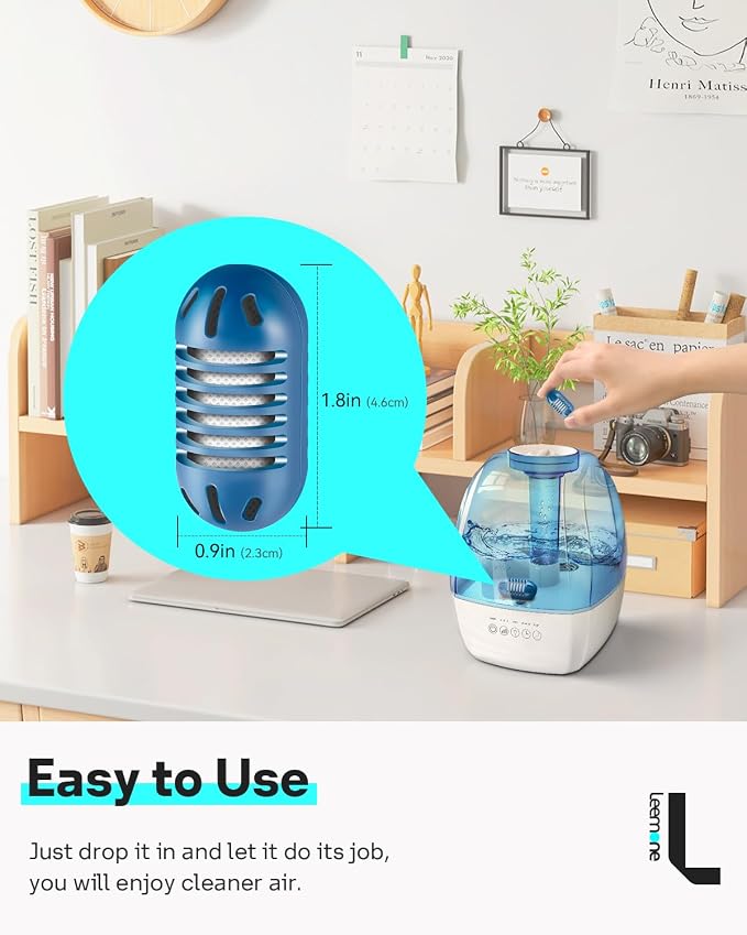 Demineralization Cartridge Compatible with Ultrasonic Humidifiers, 20 Pack Humidifier Filter Replacements, alternate