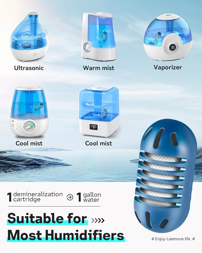 Demineralization Cartridge Compatible with Ultrasonic Humidifiers, 20 Pack Humidifier Filter Replacements, alternate