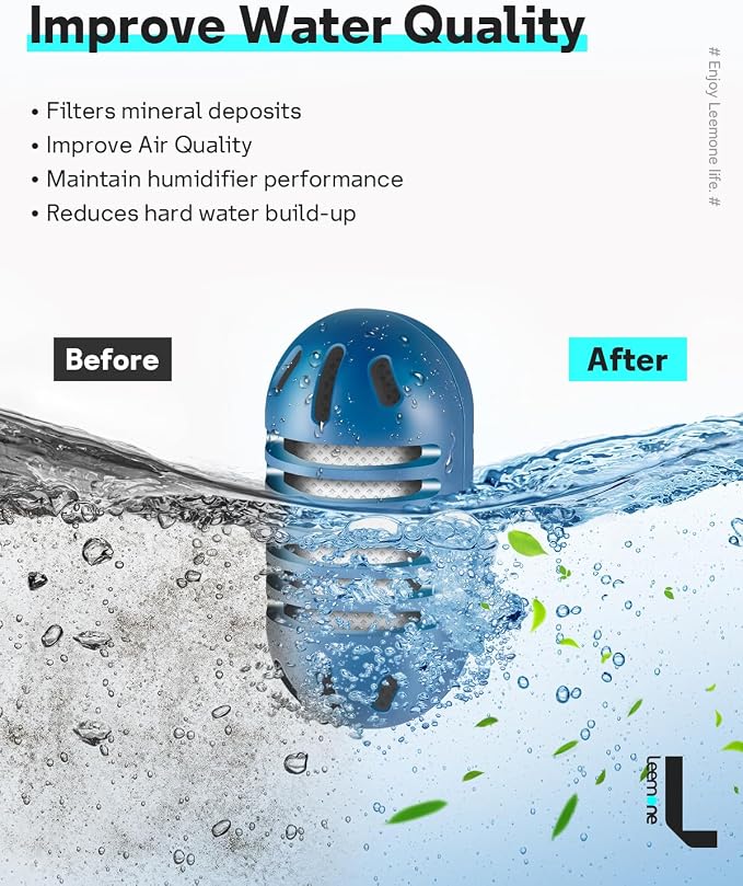Demineralization Cartridge Compatible with Ultrasonic Humidifiers, 20 Pack Humidifier Filter Replacements, alternate