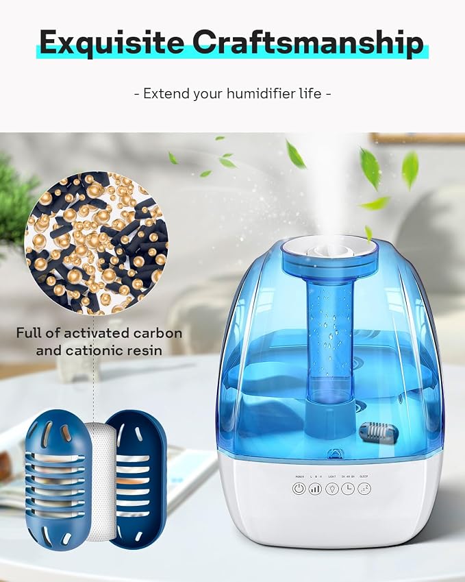 Demineralization Cartridge Compatible with Ultrasonic Humidifiers, 20 Pack Humidifier Filter Replacements, alternate