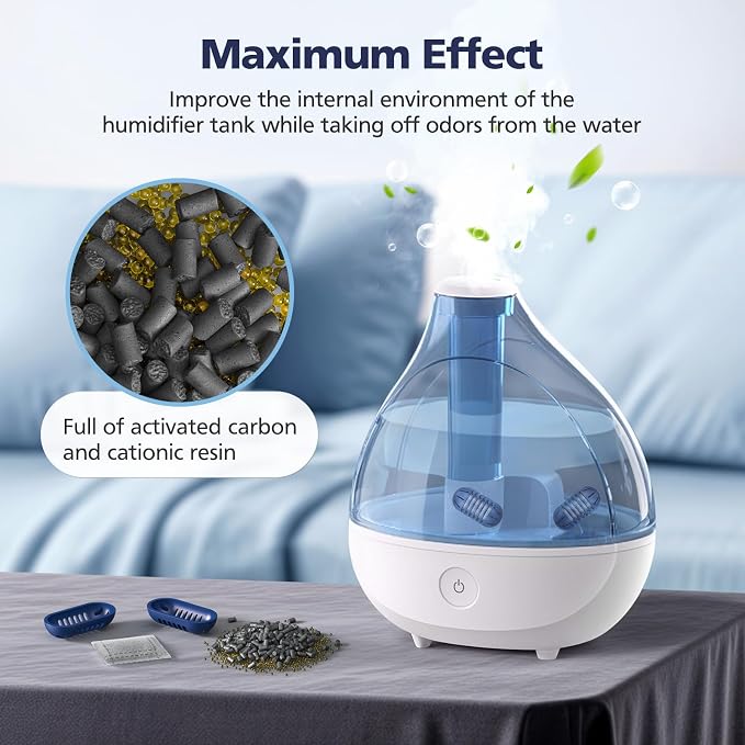 Demineralization Cartridge for Ultrasonic Humidifiers, 12-Pack Decalcification Cartridges Filter Replacement