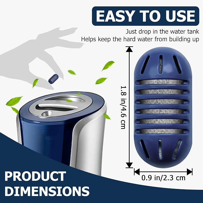 Demineralization Cartridge for Ultrasonic Humidifiers, 20-Pack Demineralization Cartridges Filter Replacement