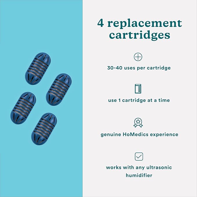Demineralization Cartridge for Ultrasonic Humidifiers – 4-Pack Humidifier Filter Replacements, alternate product view 5