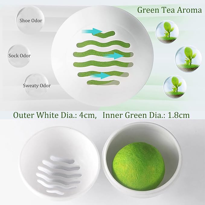 Deodorizer Balls, 8Pcs Shoe Deodorant Balls, Shoe Deodorizer, Shoes Ball Odor Eliminator, Shoes Odor Refreshing Car Air