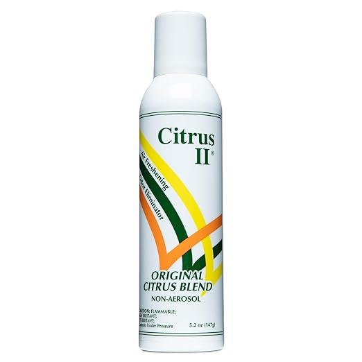 Deodorizing Spray - Air Freshener and Odor Eliminator - for Home and Facilities - Original Citrus Blend Scent - 5.2 Oz. 5.2
