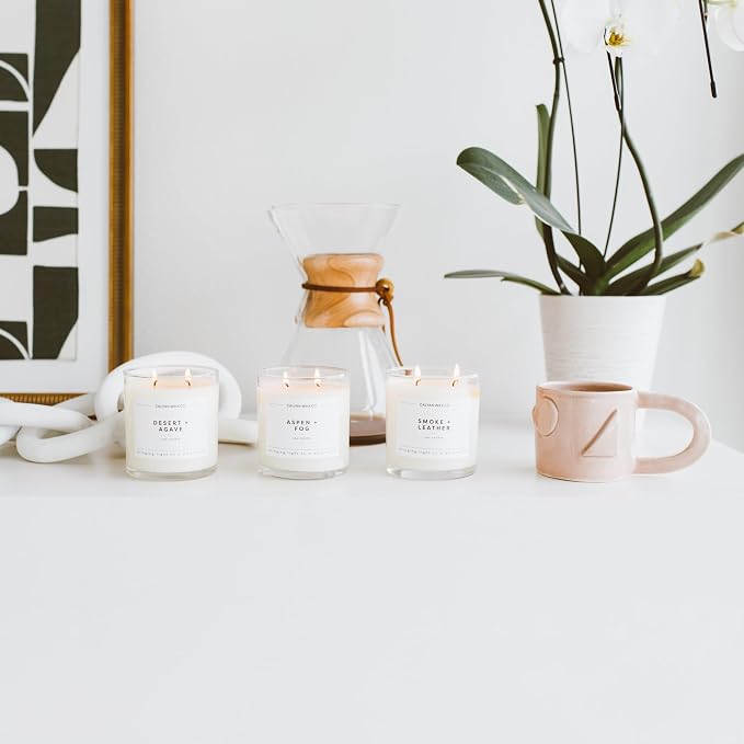 . Desert & Agave 2 Wick Scented Candle - 37 Hour Burn - Luxury made from natural materials Soy Wax Candles, alternate product