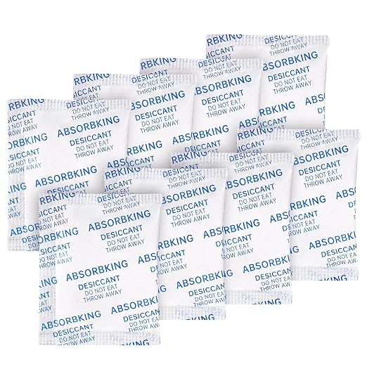 Desiccant Packs – 5 Gram 220 Packs Moisture Absorbers, Food Grade Desiccant with Color Indicating, Premium Desiccant Packs