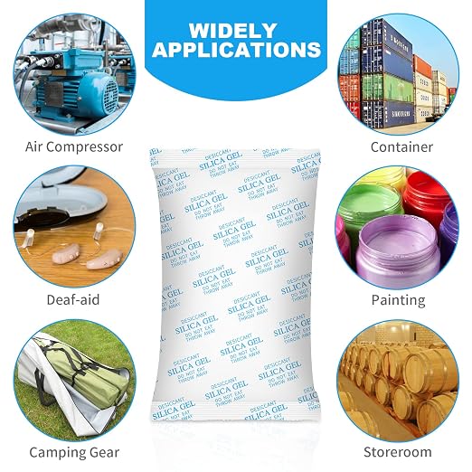 Desiccant Packs – 500 Gram 6 Packs Silica Packets for Moisture Control, Silica Gel Car Dehumidifier by Reusable, alternate
