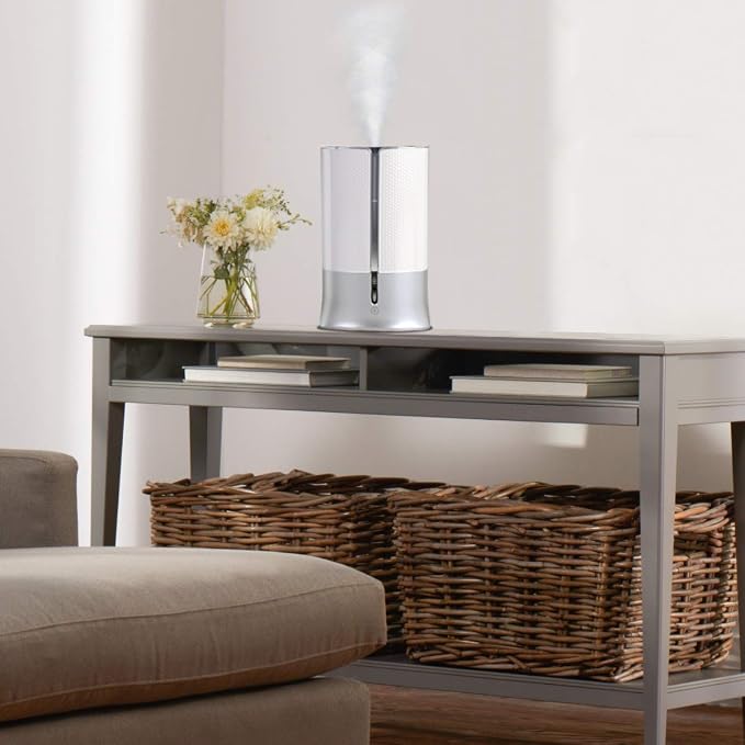 Designer Series Cool Mist Humidifier, Room Humidifiers, White, alternate product view 7